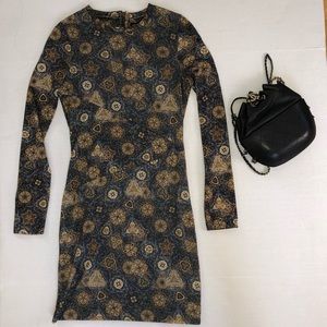 Torn by Ronny Kobo Psychedelic Print Mini Dress S